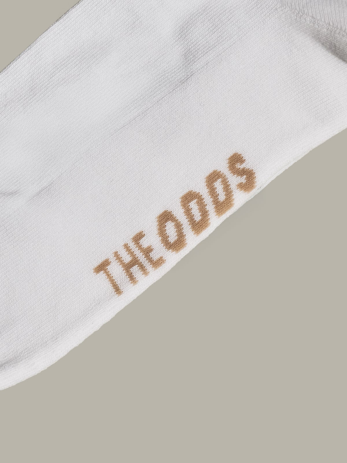 White Rear Logo Crew Socks With The Buttercream Logo/ alphabet
