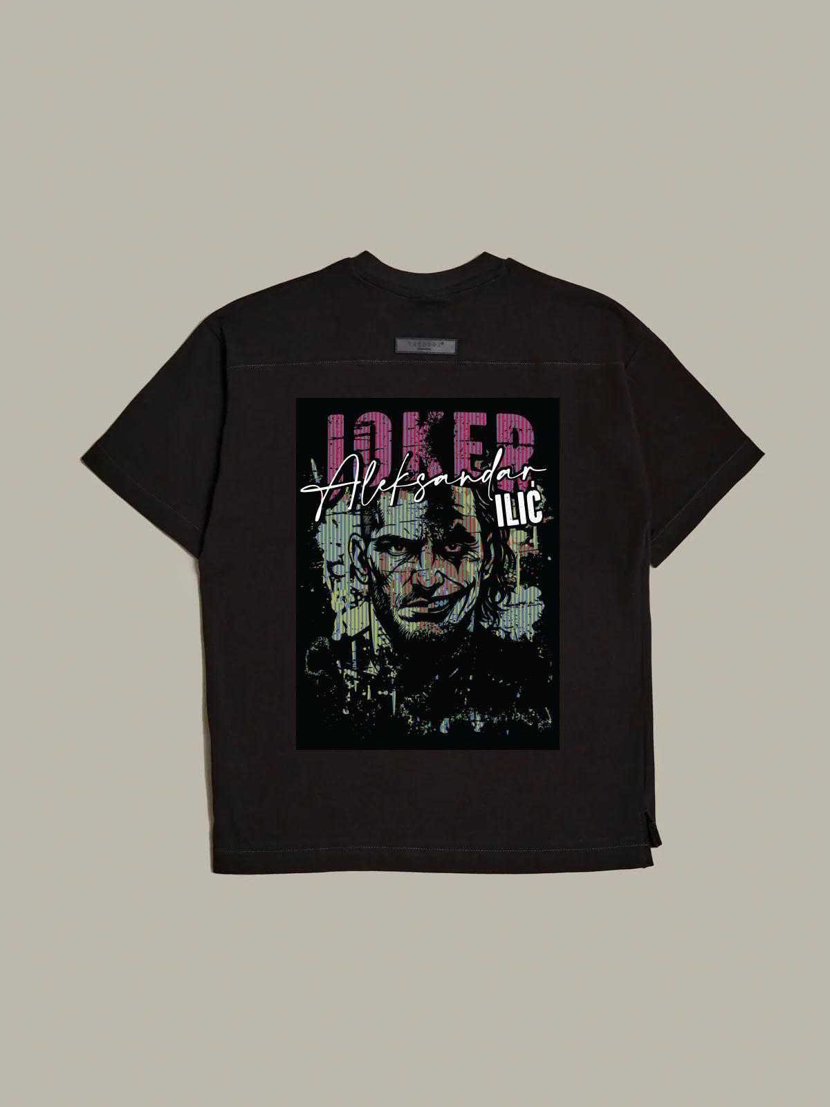 Loose T-Shirt Storm Grey / alphabet | THE ODDS Fashion