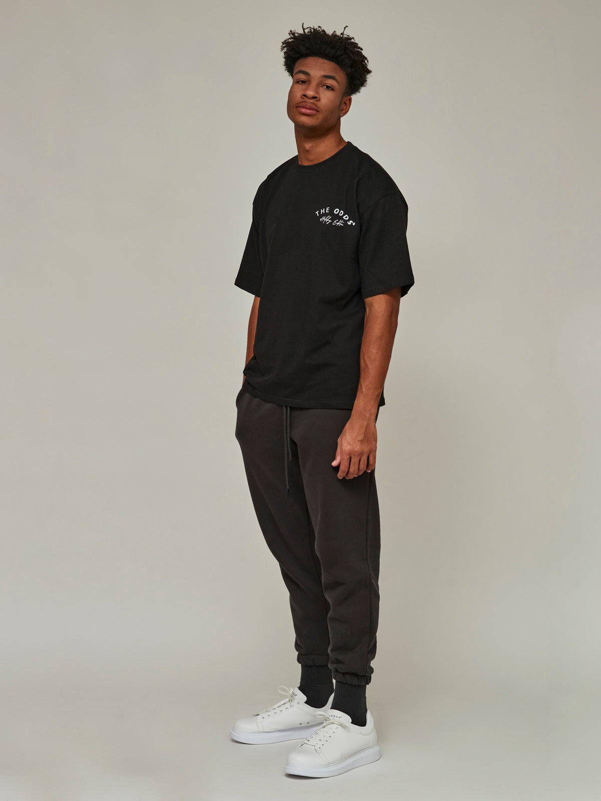 Charcoal Black Holiday Edition Loose T-Shirt/ LMTD Edition