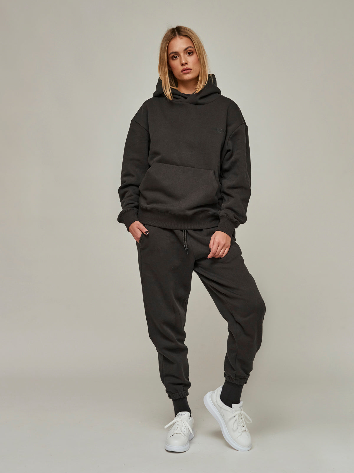 Storm Grey Hoodie/ alphabet