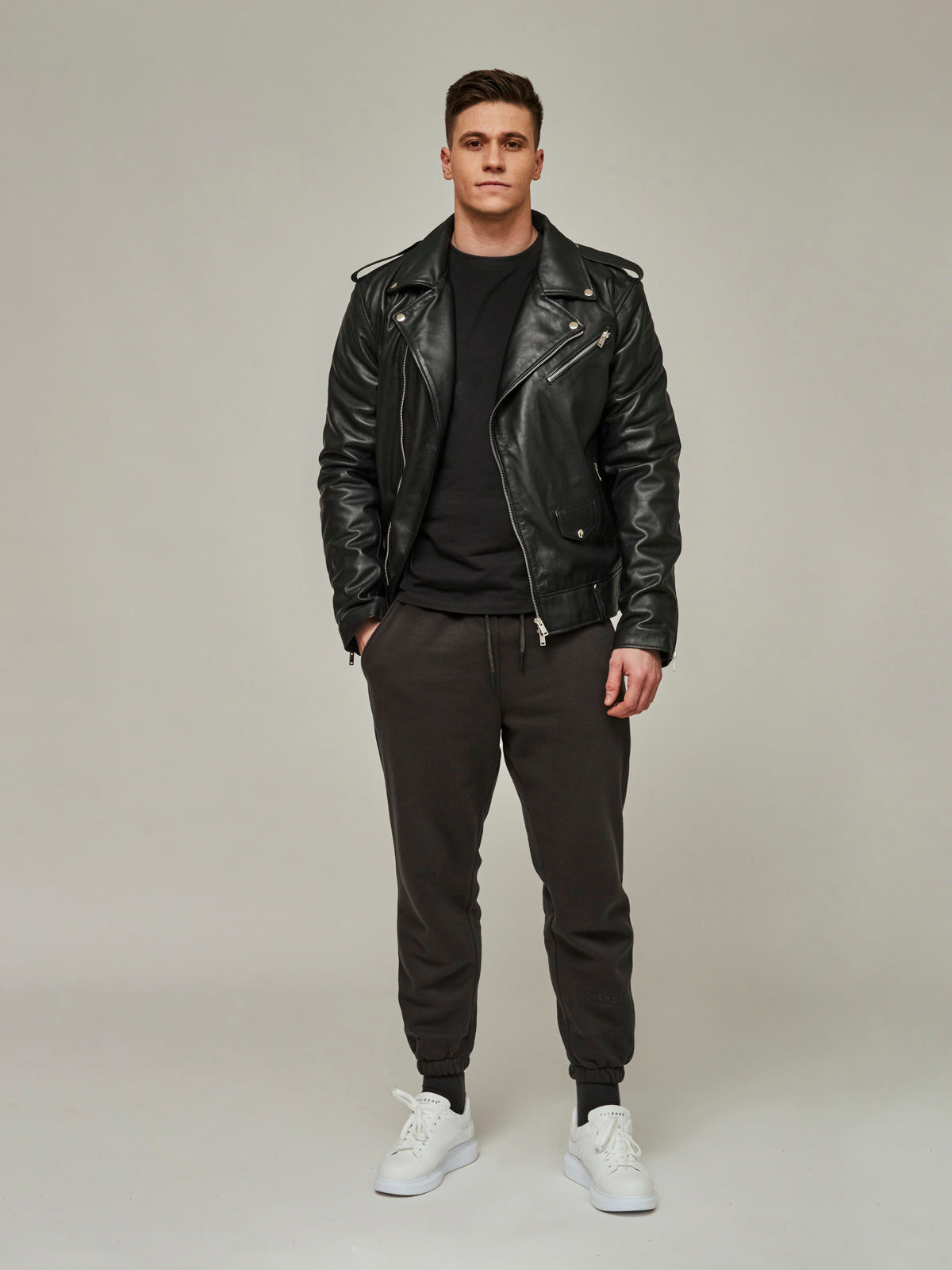 Storm Grey Lounge Pants/ alphabet