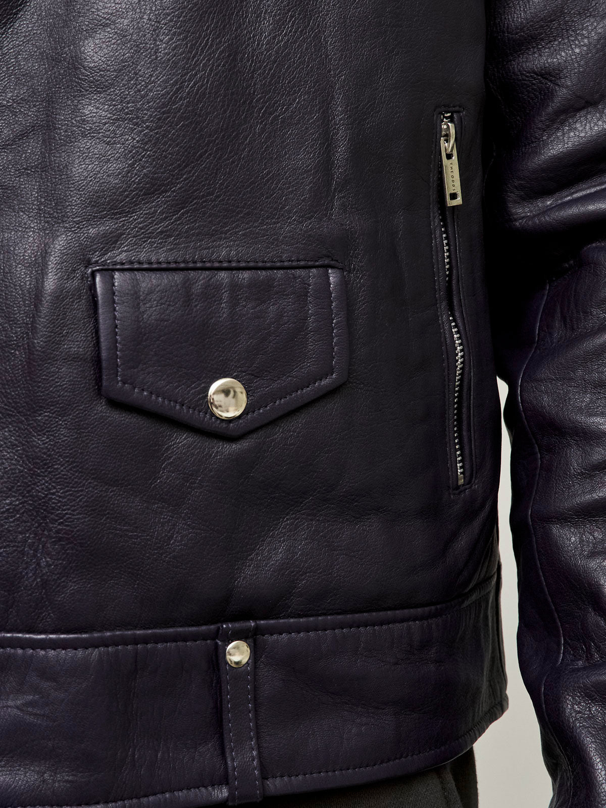 Mulberry Purple Matte Leather Jacket Men/ LMTD Edition