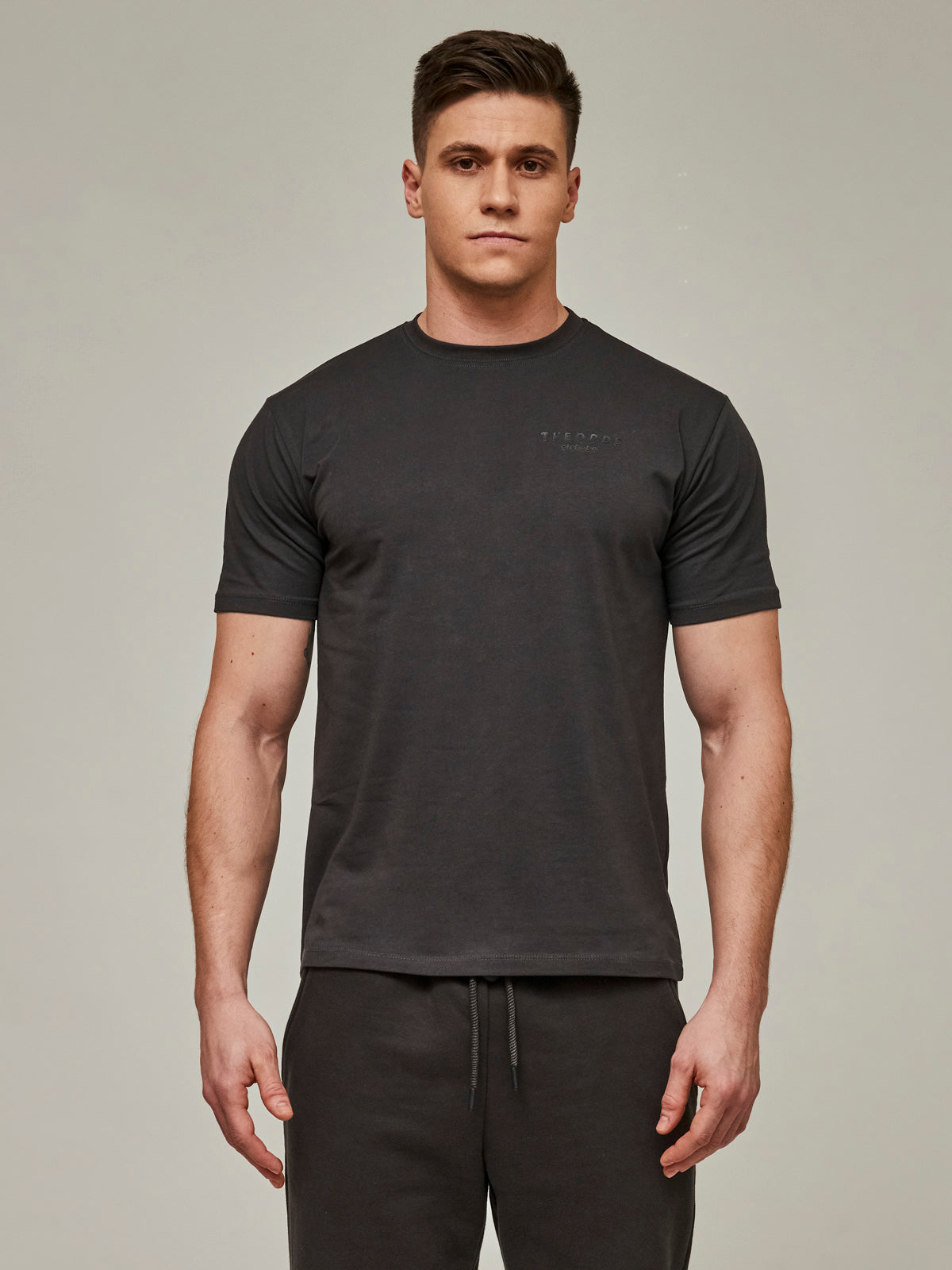 Storm Grey Regular Fit T-Shirt/ alphabet