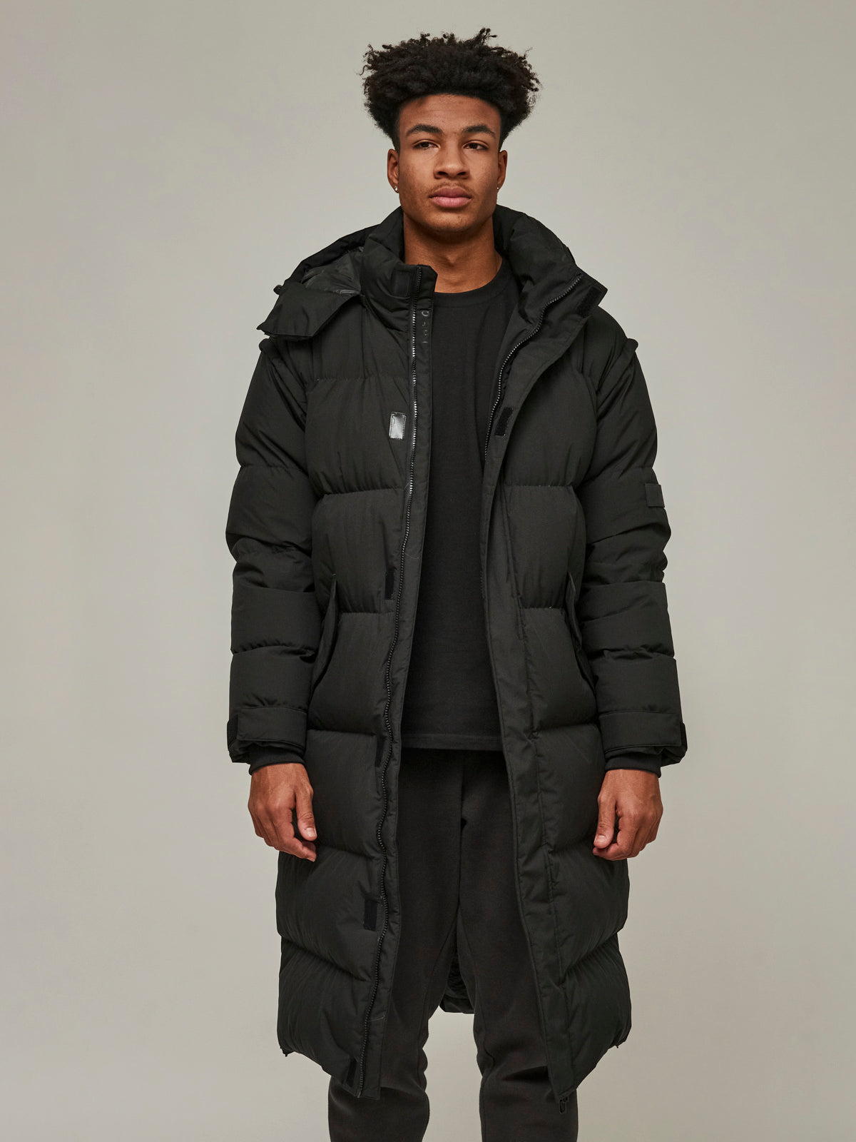 Carbon Black Long Puffer Jacket/ LMTD edition
