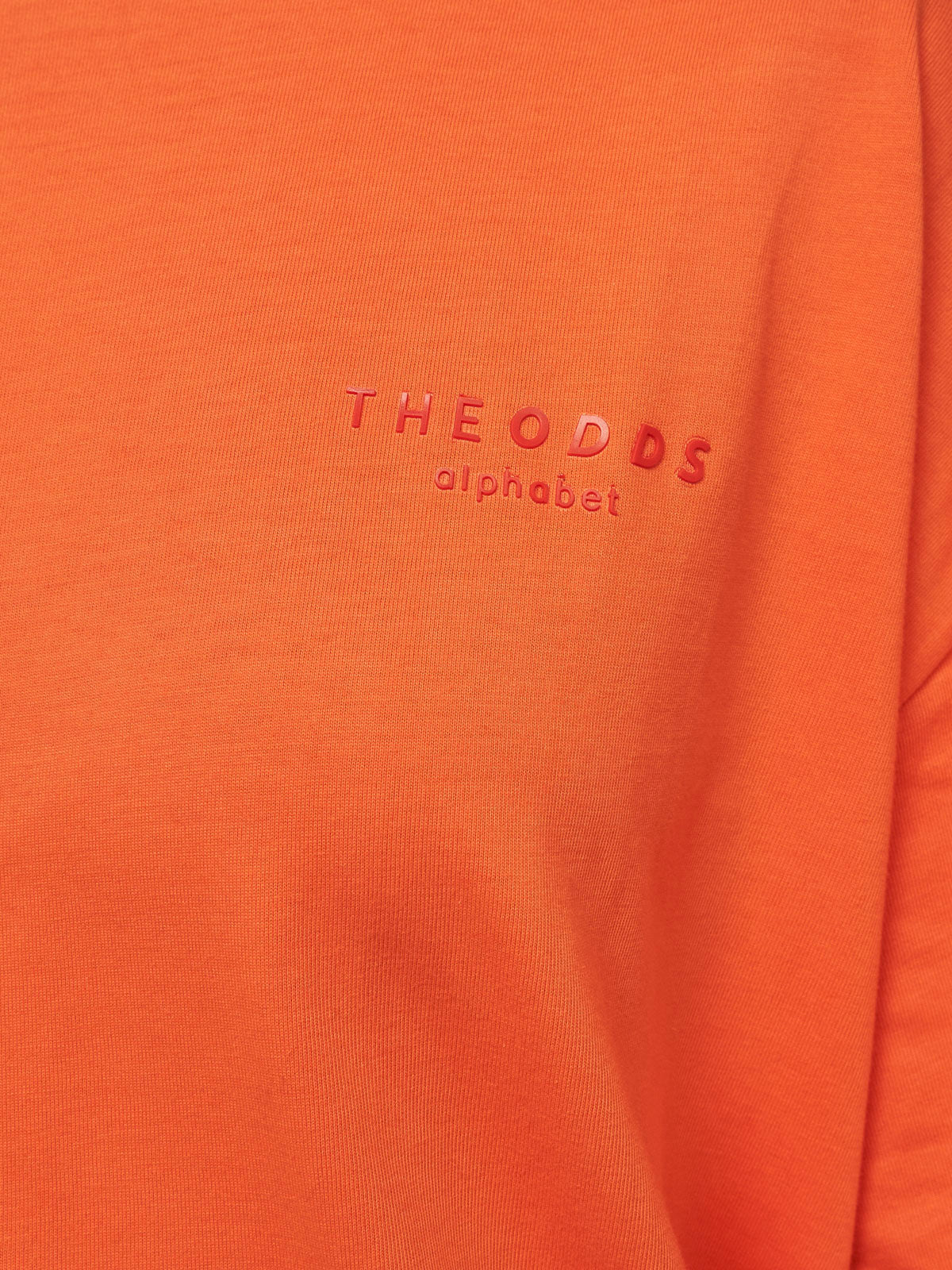 Loose T-Shirt Odd Orange/ alphabet