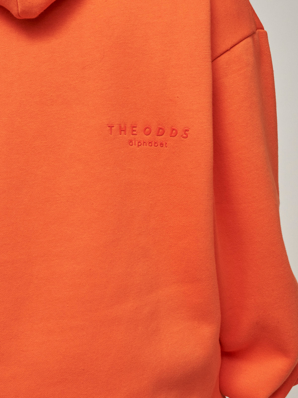 The Odd Orange Hoodie/ alphabet