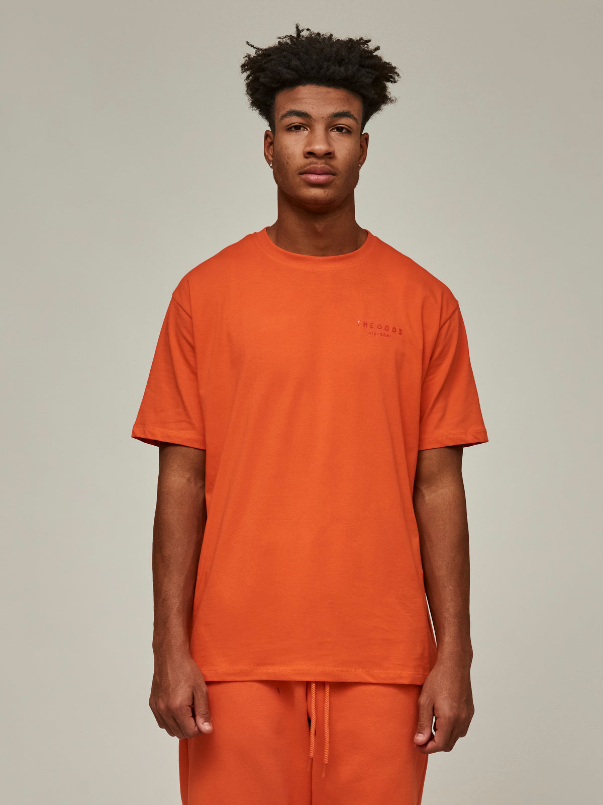 Odd Orange Regular Fit T-Shirt/ alphabet