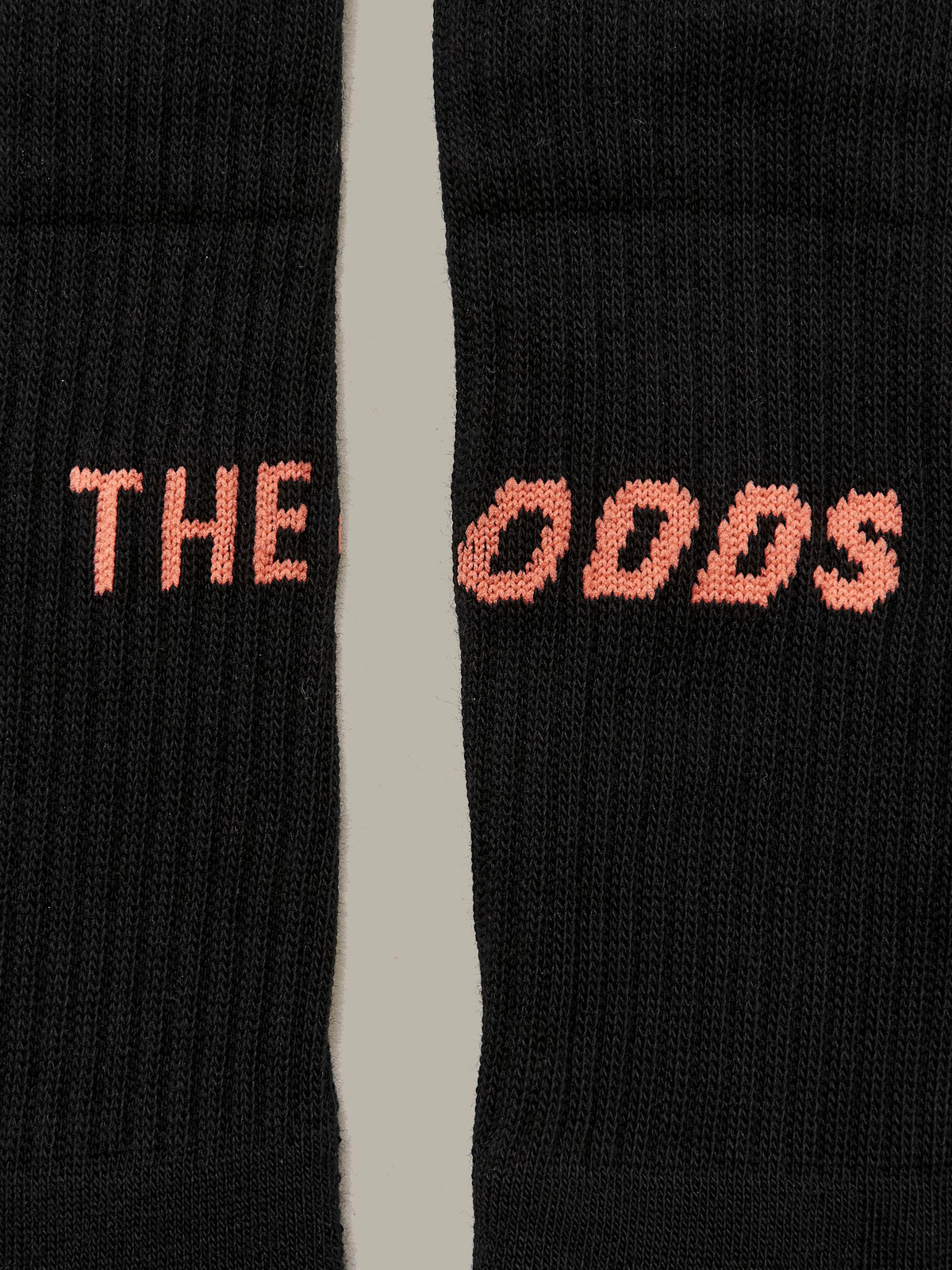 Black Rear Logo Crew Socks Set of 3/ alphabet