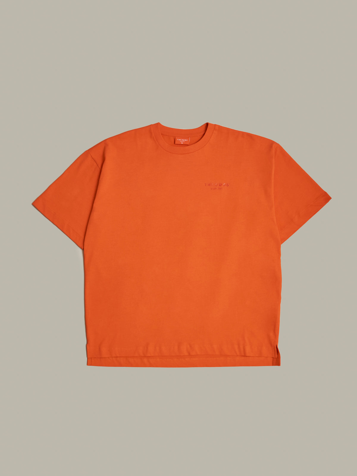 Loose T-Shirt Odd Orange/ alphabet