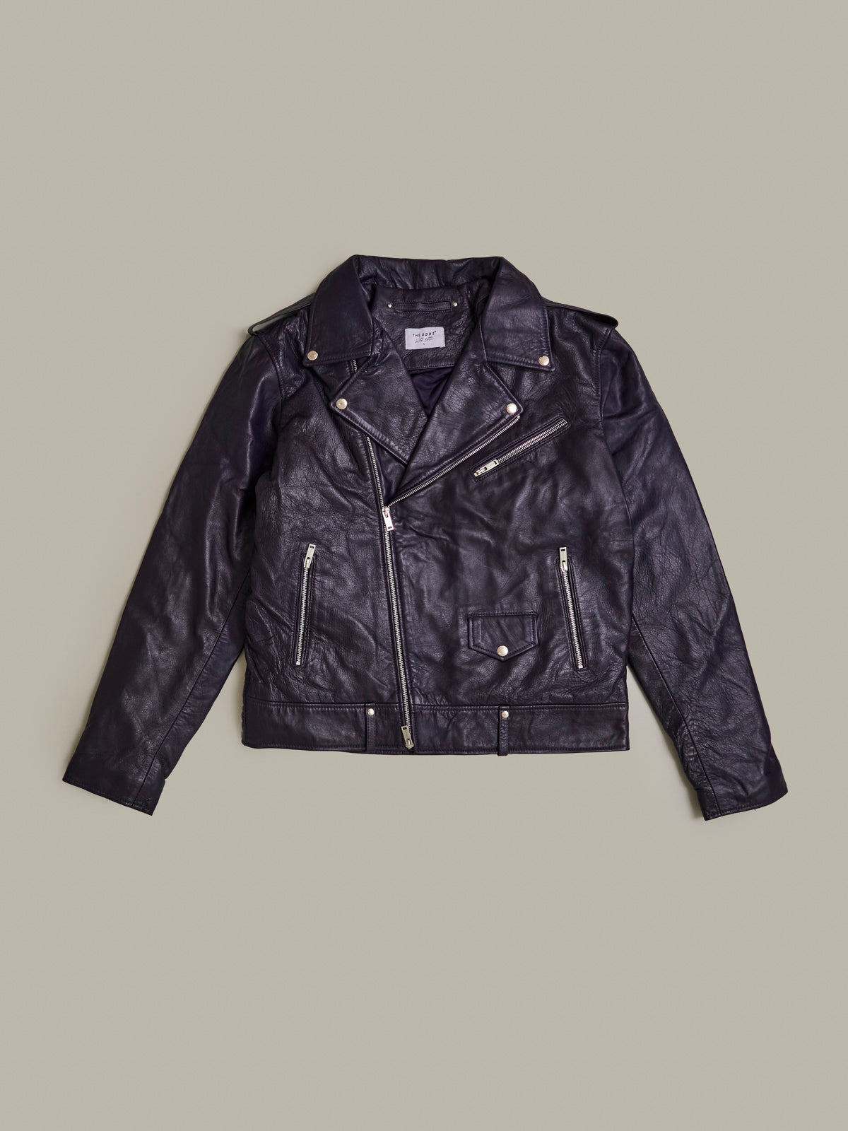 Mulberry Purple Gloss Leather Jacket Men/ LMTD Edition